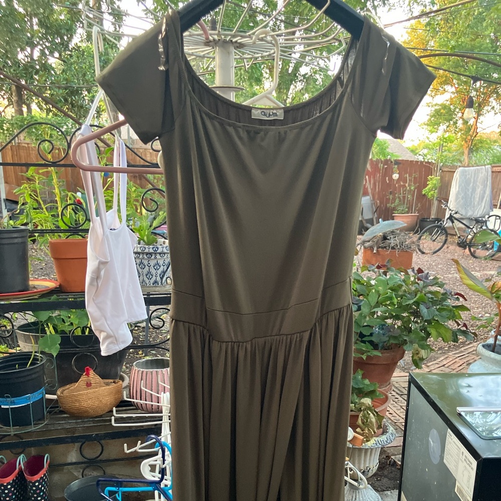 Olive Green Women's Dress